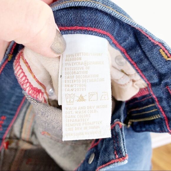 Tommy Hilfiger Junior‎ Distressed Jean Skirt w/Star Embroidery Sz 3 - Picture 12 of 13